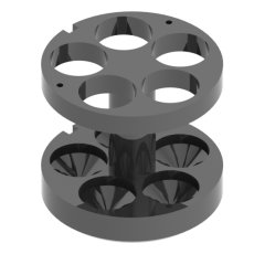 4 Adapters for 20 tubes of 30 ml  