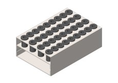 4 Adapters for 144 microtubes of 0,2-0,4 ml. on microplates buckets
