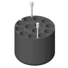 4 Adapters for 52 tubes of 10 ml. vacuum or 15 ml  