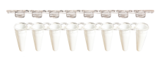 0.1ml 8-Strip PCR Tubes&Caps, Xtra-Clear, White/Natural