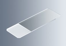 Marienfeld microscope slides, twin-frosted, chamfered at 45°
