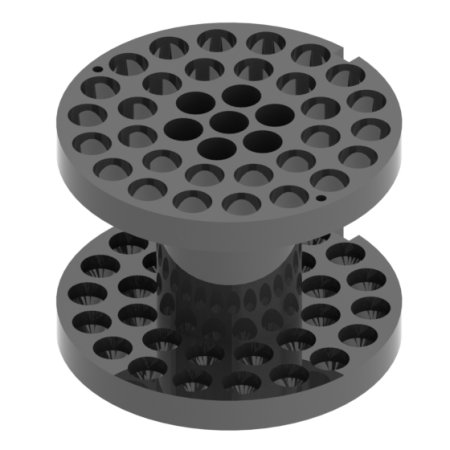 Adapters for 144 tubes of Hemolisis of 10 x 100 mm in 750 ml