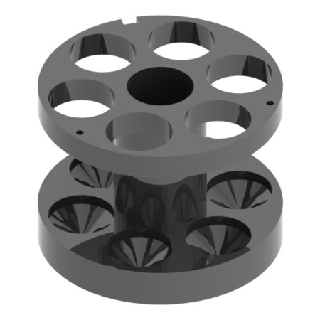 4 adaptéry pro 24 zkumavek o objemu 30 ml