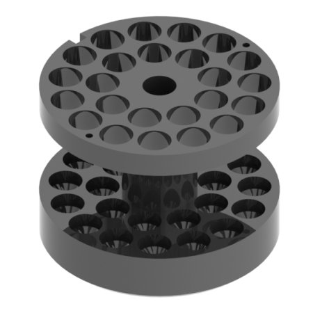 Adaptéry pro 100 zkumavek o objemu 5 ml nebo 10 ml