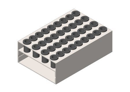 Adaptéry pro 72 mikrozkumavek o objemu 0,5-0,6 ml