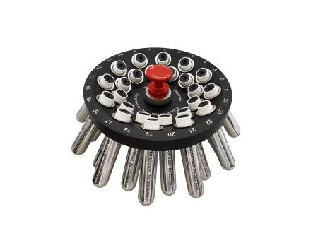 Úhlový pevný rotor 35º pro 24 zkumavek o objemu 15 ml nebo 12 zkumavek o objemu 15 ml, kónický, se s