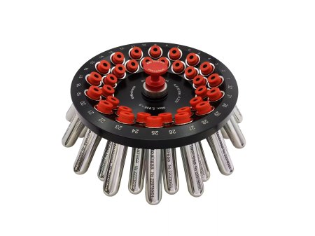 Úhlový rotor 35º pro 32 zkumavek o objemu 15 ml a 15 ml kónický rotor se systémem REI (rotor snadno