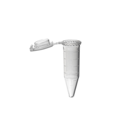 Centrifuge tube, 5ml, flip cap, conical, natural Centrifuge tube, 5ml, flip cap, conical, natural